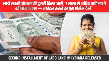 Second Installment of Lado Lakshmi Yojana Released: Over 7 Lakh Women Receive Benefits — Full Application Process Explained
