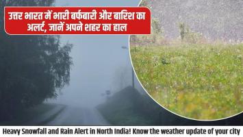Weather alert: दिल्ली-एनसीआर में बारिश, हिमाचल में बर्फबारी — कई राज्यों में अलर्ट जारी