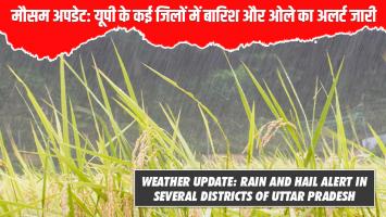मौसम अपडेट: यूपी के कई जिलों में बारिश और ओले का अलर्ट जारी